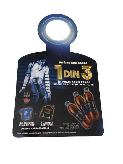Michael Jackson BAD 25 Promo Pepsi bottle ring
