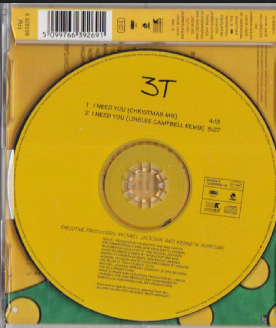 Michael Jackson - 3T Original I Need You Limited Christmas CD