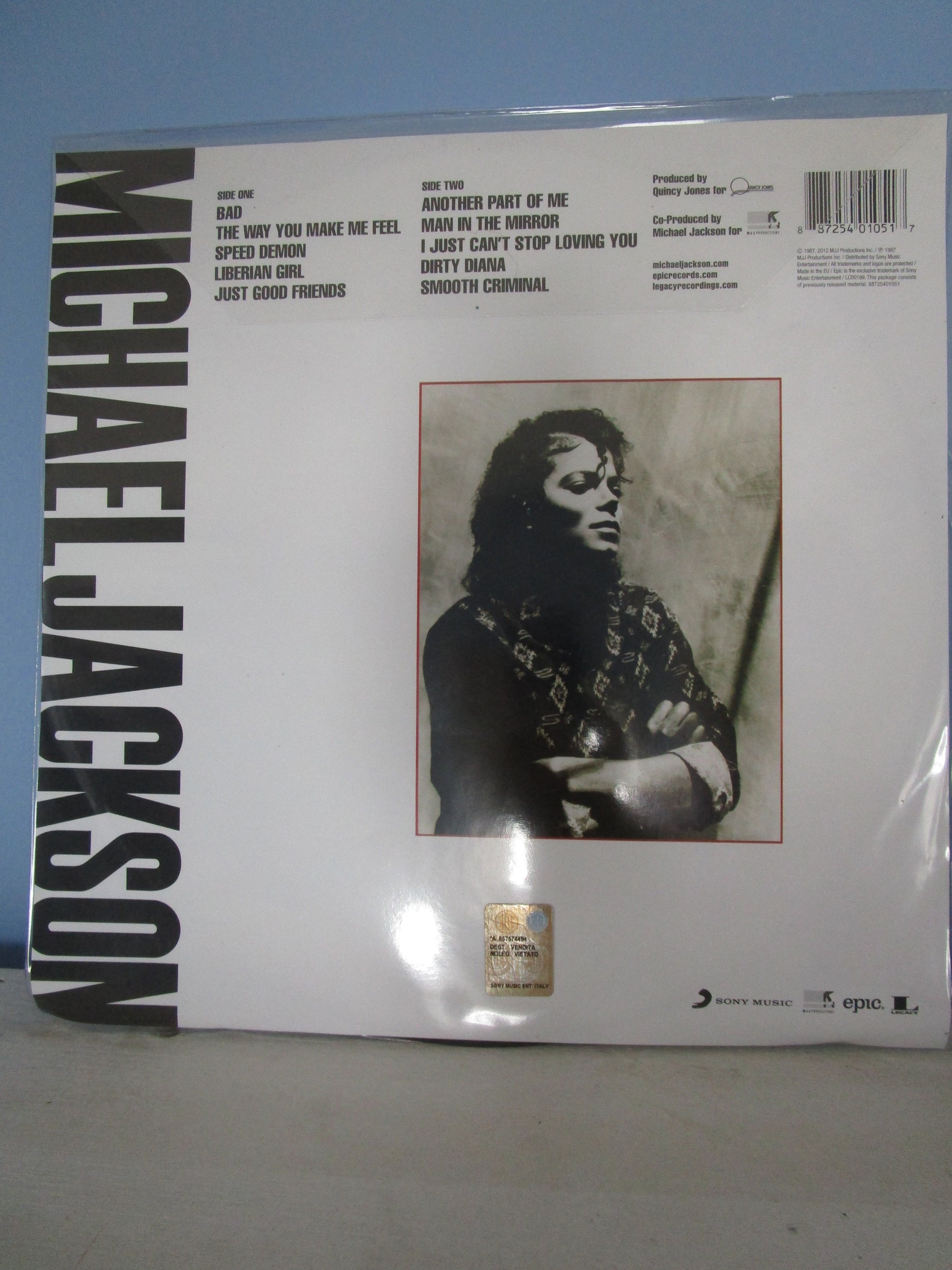 Michael Jackson BAD 25 Anniversary Original Picture Disc