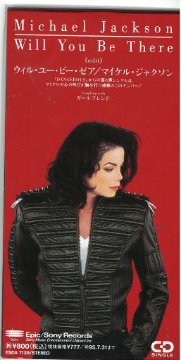 Michael Jackson Will You Be There Japan 3" Long Sleeve CD