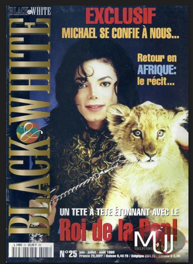 Michael Jackson Black And White French Magazine # 25 #kop #lion