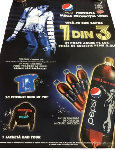 Michael Jackson BAD 25 Promo Poster Romania 