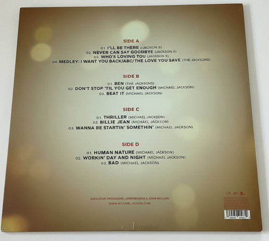 Michael movie red vinyl back 