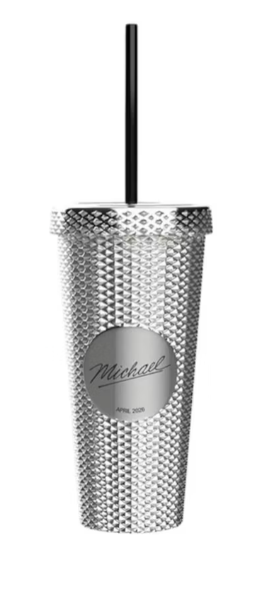 Michael Movie 2026 Official Silver 20 oz Tumbler with straw