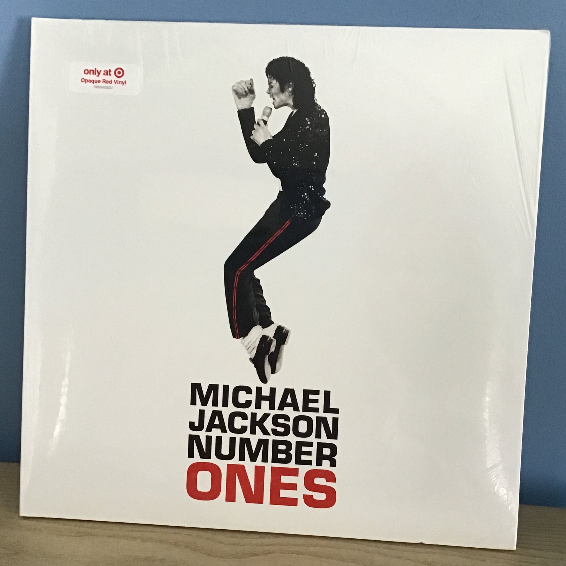 Album cover of 'Michael Jackson Number Ones' red vinyl