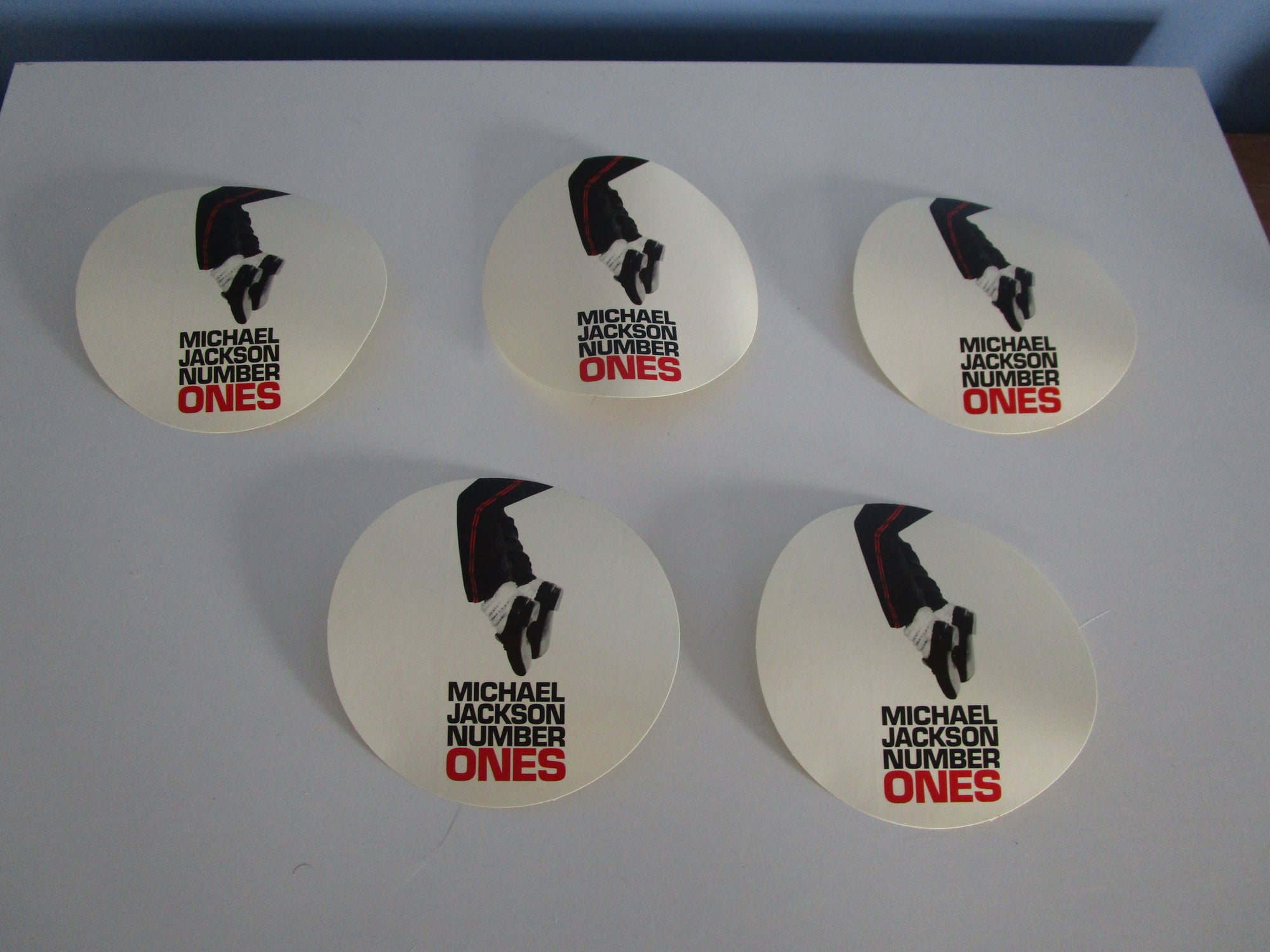 Michael Jackson Number Ones 5 Official Promotional Stickers - MJJCollectors_Store