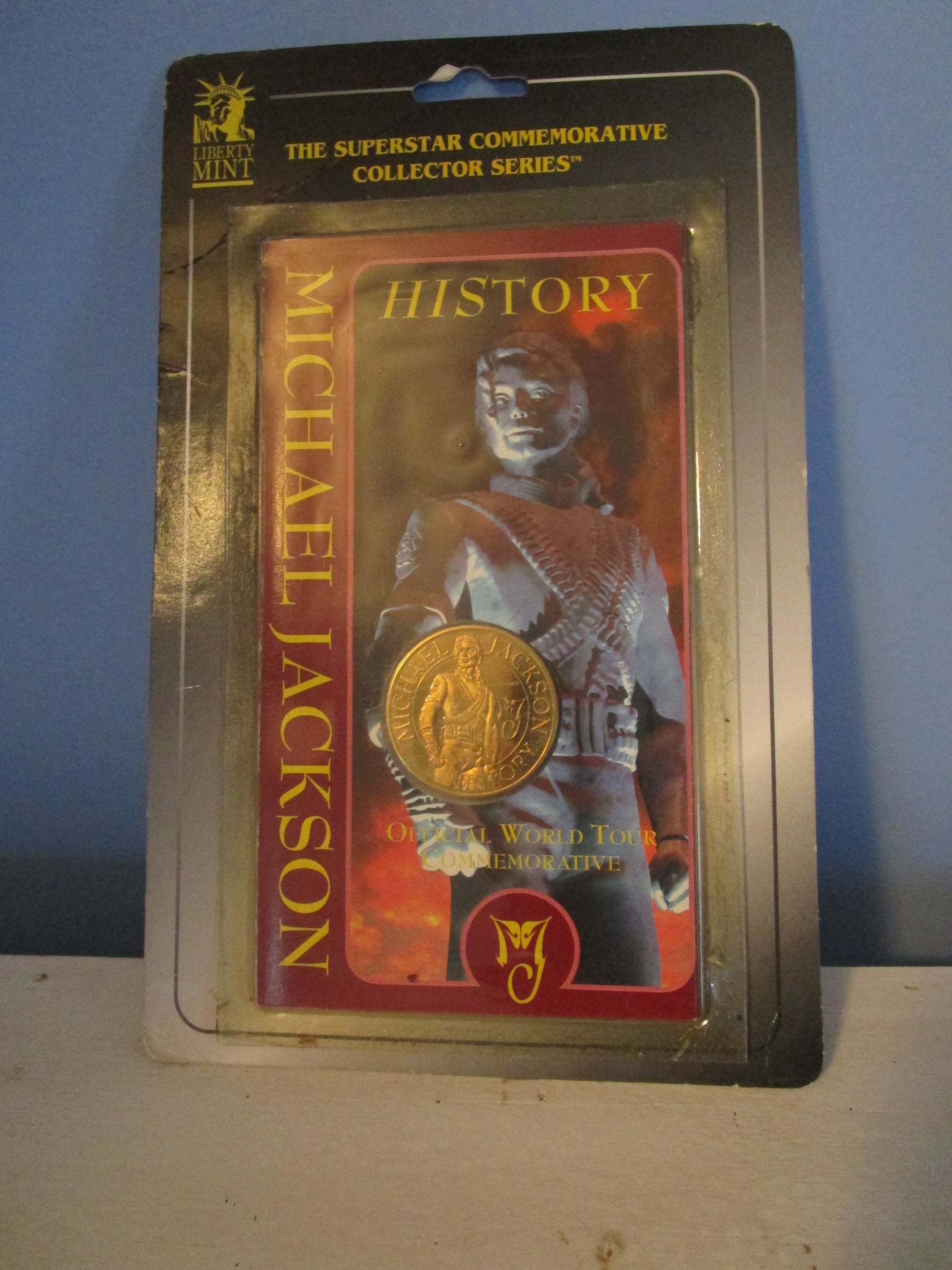 Michael Jackson Official Vintage 1996 History Gold Coin Sealed