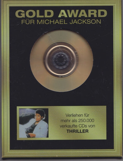 Michael Jackson Thriller Special Edition Gold Award Vintage CD Germany