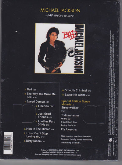 Michael Jackson BAD Gold Award CD