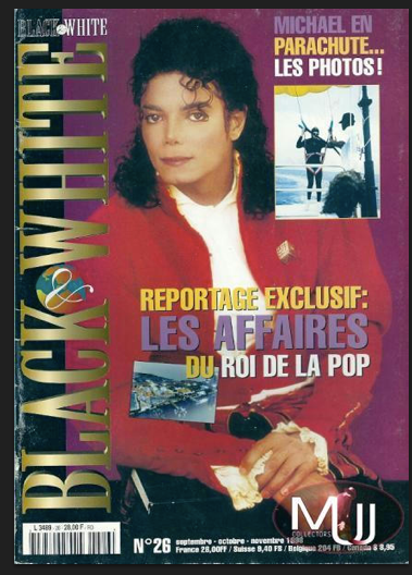 Michael Jackson Black And White French Magazine # 26 #kop 