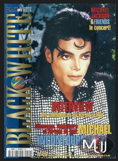 Michael Jackson Black And White French Magazine # 29 #kop #mjj